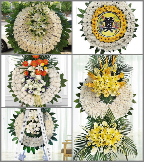 山东青岛莱西市院上镇兴隆院村花圈速递